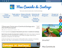 Tablet Screenshot of meucaminhodesantiago.com